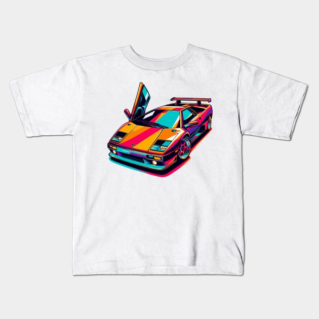 Lamborghini Diablo Kids T-Shirt by Vehicles-Art